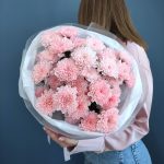 Кустовые хризантемы розовые